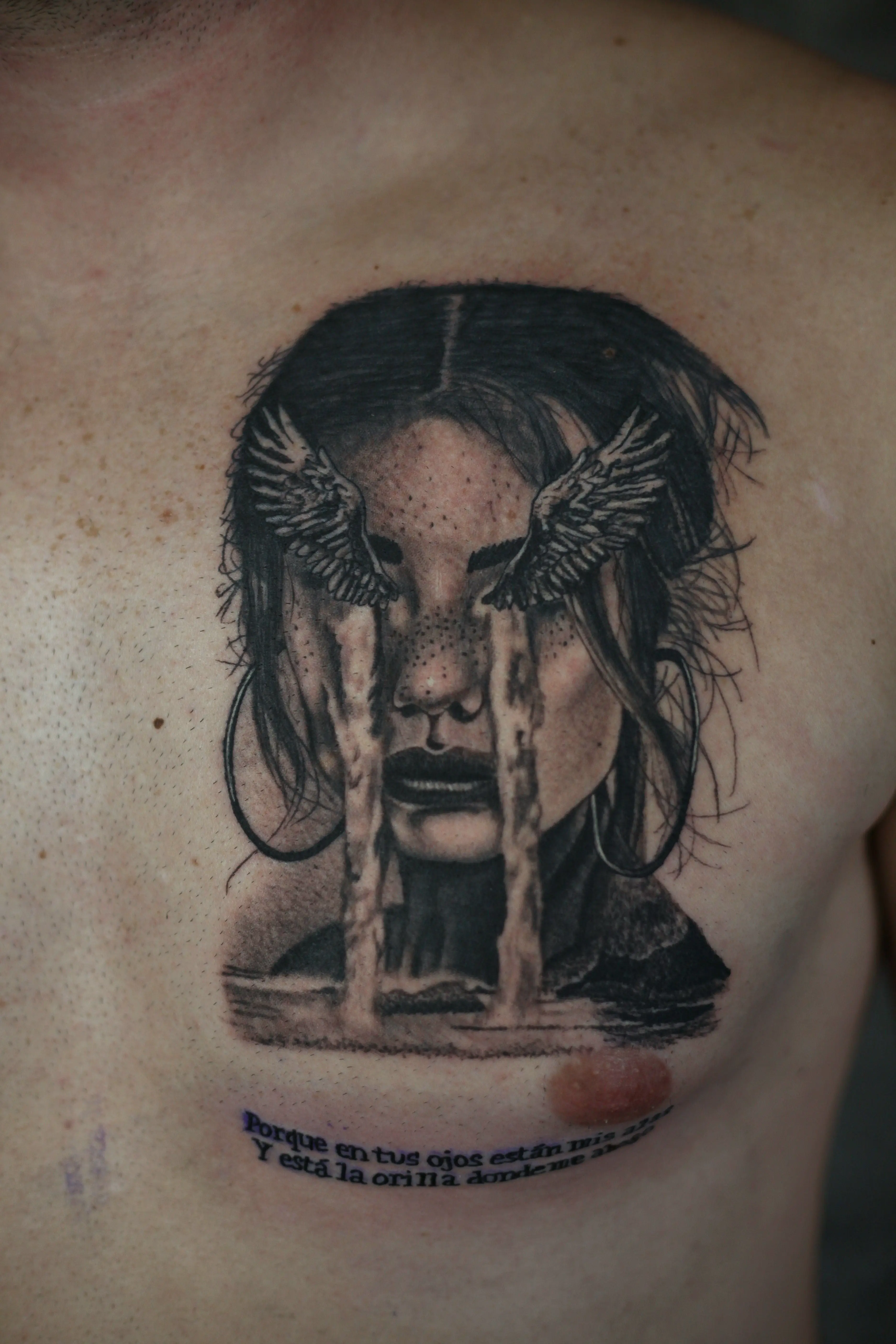 Tetovaža Ženski portret - Black & Grey - Eternal Art Tattoo Studio Loznica